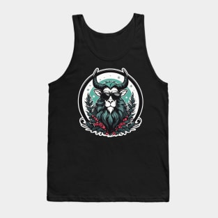 Krampus Christmas Drawing Tank Top